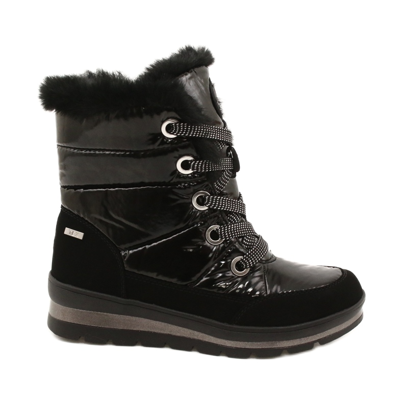 Caprice Botas de neve preta feminina com membrana de capriche 9-26226-29 019 preto