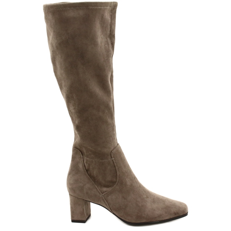 Botas femininas Caprice 25517-29 cafe strech bege