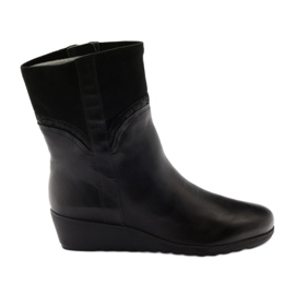 Botas pretas com cunha Caprice 25459 preta preto