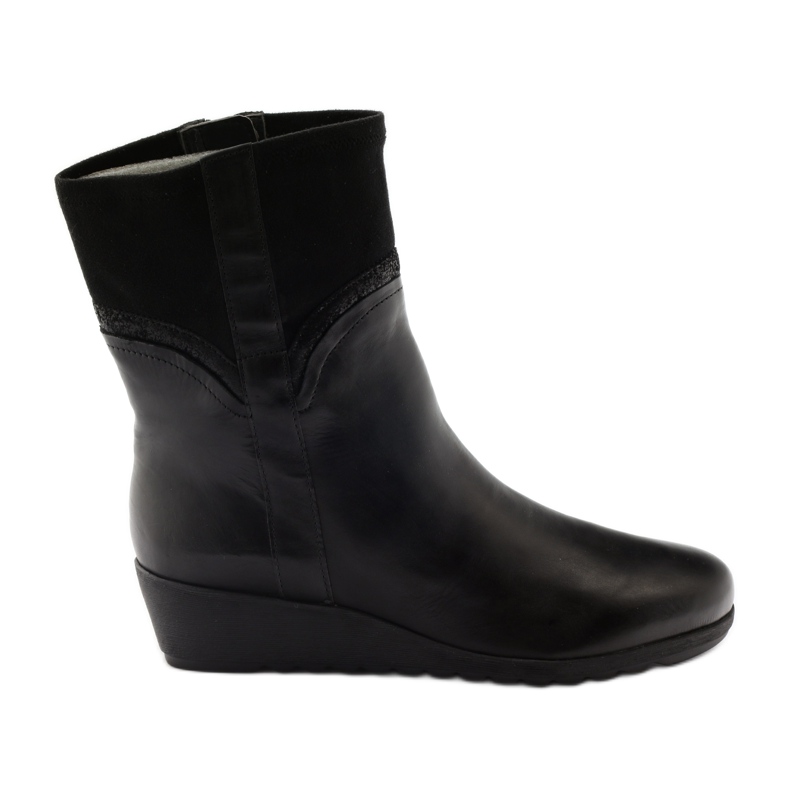 Botas pretas com cunha Caprice 25459 preta preto