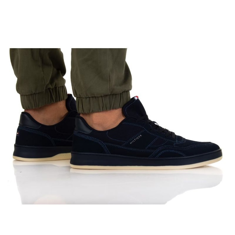 Cupsole Tommy Hilfiger Retro Court Seude Mix M FM0FM04169 DW5 azul