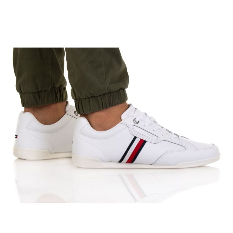 Cupsole Tommy Hilfiger Classic Lo Couro M FM0FM04277 Ybr branco