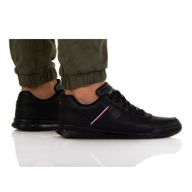 Sapatos Tommy Hilfiger de couro leve Detal Dup M FM0FM04280 Bds preto Sapatos Tommy Hilfiger de couro leve Detal Dup M FM0FM04280 Bds preto