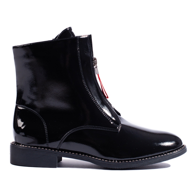 Botas clássicas pretas de salto baixo shelovet preto