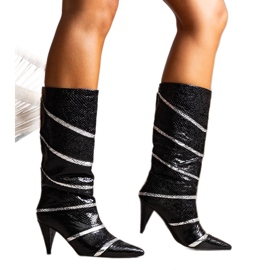 Botas isolantes Nevzo pretas e prateadas preto