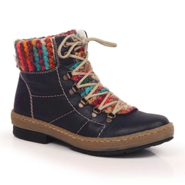 Botas isoladas Rieker W RKR566 azul marinho Botas isoladas Rieker W RKR566 azul marinho