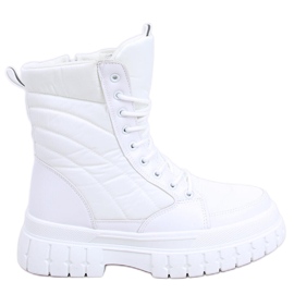 BM Botas rasas com cadarço Barkin Blanco branco