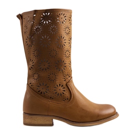 PA1 Bota infantil Bitsis marrom
