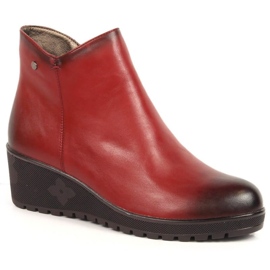 Botas de cunha isoladas Jezzi W JEZ377B vermelho