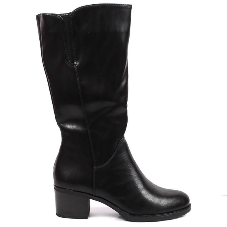 Botas de salto com elástico Jezzi W JEZ380 preto