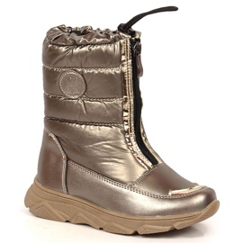 Botas de neve impermeáveis com membrana Kornecki KOR6920B dourado Botas de neve impermeáveis com membrana Kornecki KOR6920B dourado
