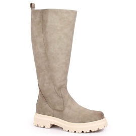 Botas isolantes confortáveis ​​Bugatti W INT1805 bege multicolorido