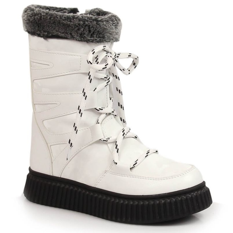 Bota de pele Potocki Jr. WOL123B branco