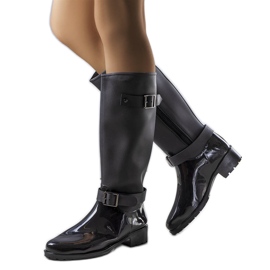 Bota cano alto preto Lahti