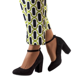 PA1 Sapatos pretos com cinto da Norrie PA1 Sapatos pretos com cinto da Norrie