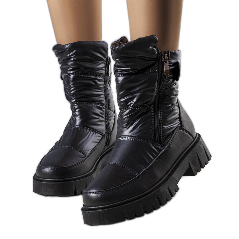 PA1 Botas de neve de mulher Koltso pretas preto