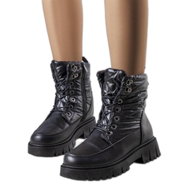 Botas de neve de mulher Anderson pretas preto