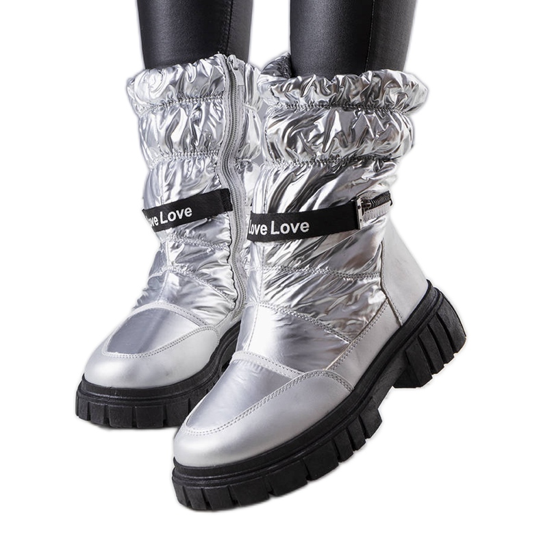 Botas de neve prateadas LoveXsnow prata