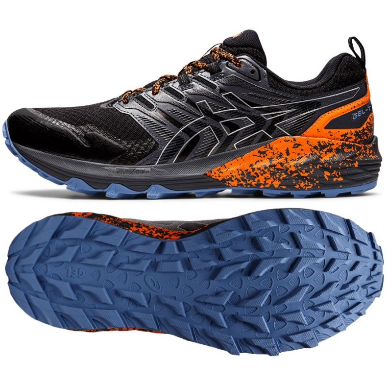 Tênis de corrida Asics GEL-Trabuco Terra M 1011B029-009 preto laranja cinza