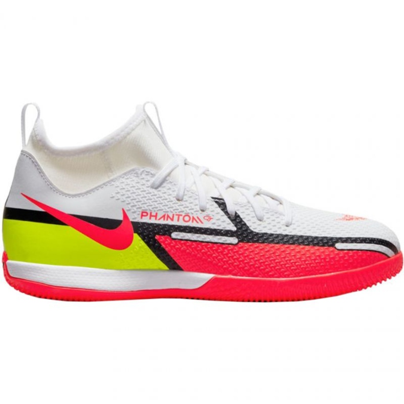 Sapatos de interior Nike Phantom GT2 Academy Df Ic Jr DC0815-167 branco vermelho Sapatos de interior Nike Phantom GT2 Academy Df Ic Jr DC0815-167 branco vermelho