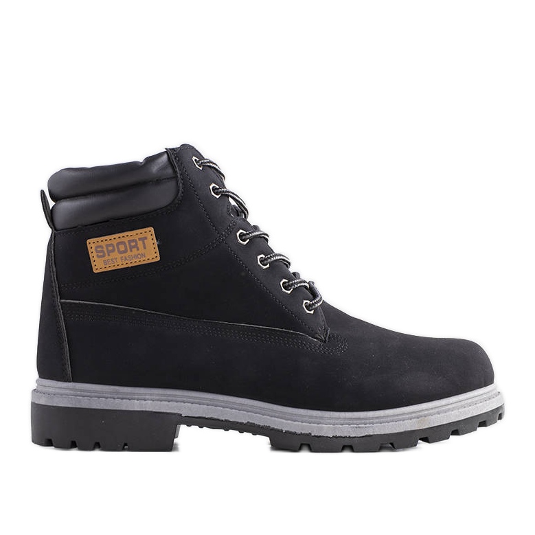 Botas isoladas pretas de homem, Kinze preto