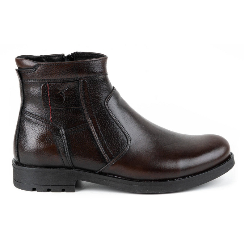 Olivier Botas masculinas de couro Chelsea de 302 MP kabir castanho