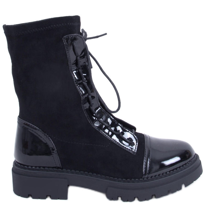 BM Botas de trabalho femininas Cyrus Black preto