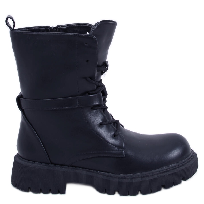 BM Botas com cadarço Barkley Black preto