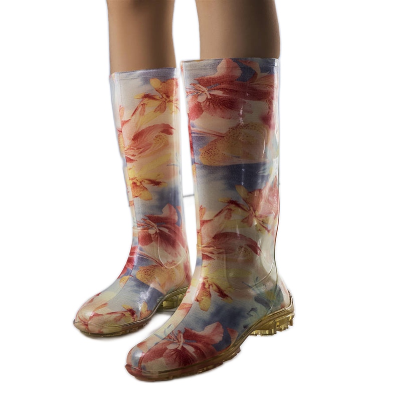 Bota canoa azul e rosa Pimen