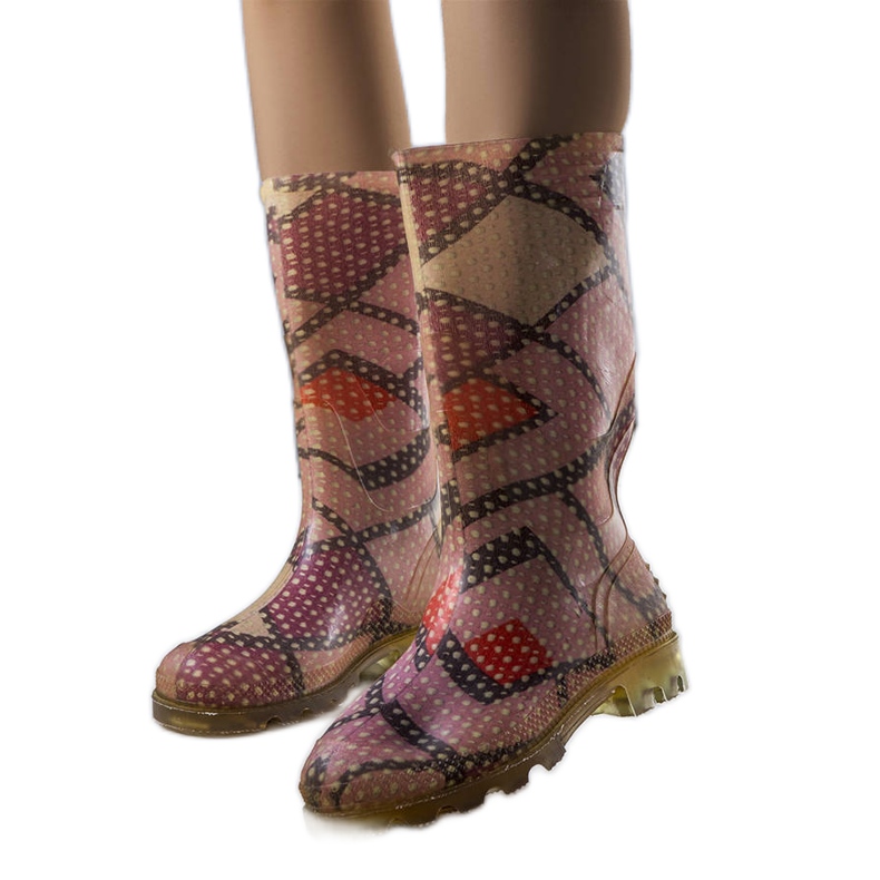 Botas de cano alto rosa Massby Botas de cano alto rosa Massby