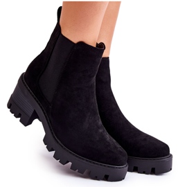 Seastar Botas femininas isoladas com zíper, pretas preto
