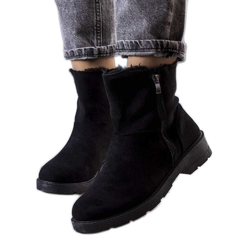 BM Botas isoladas pretas Salona preto