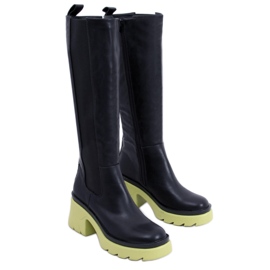 PA1 Botas com sola colorida da Woods PRETO/VERDE PA1 Botas com sola colorida da Woods PRETO/VERDE