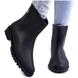Botas de chuva clássicas sem cadarço femininas pretas Floriana preto