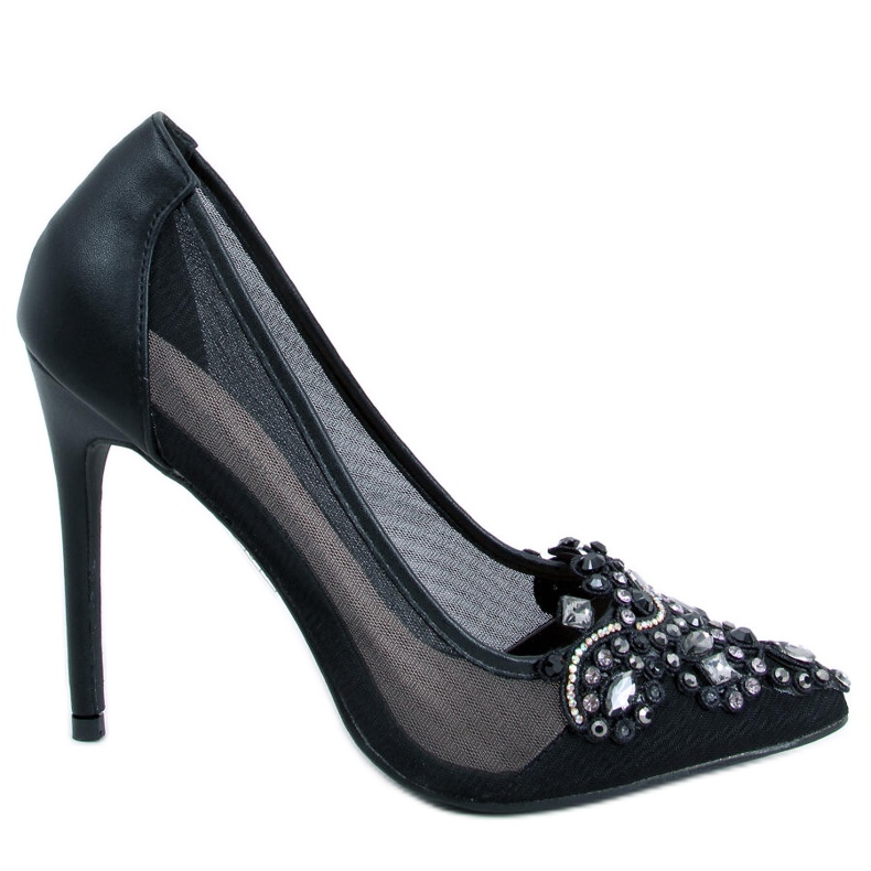 Sapatos de mulher com pedras Monroe Black preto