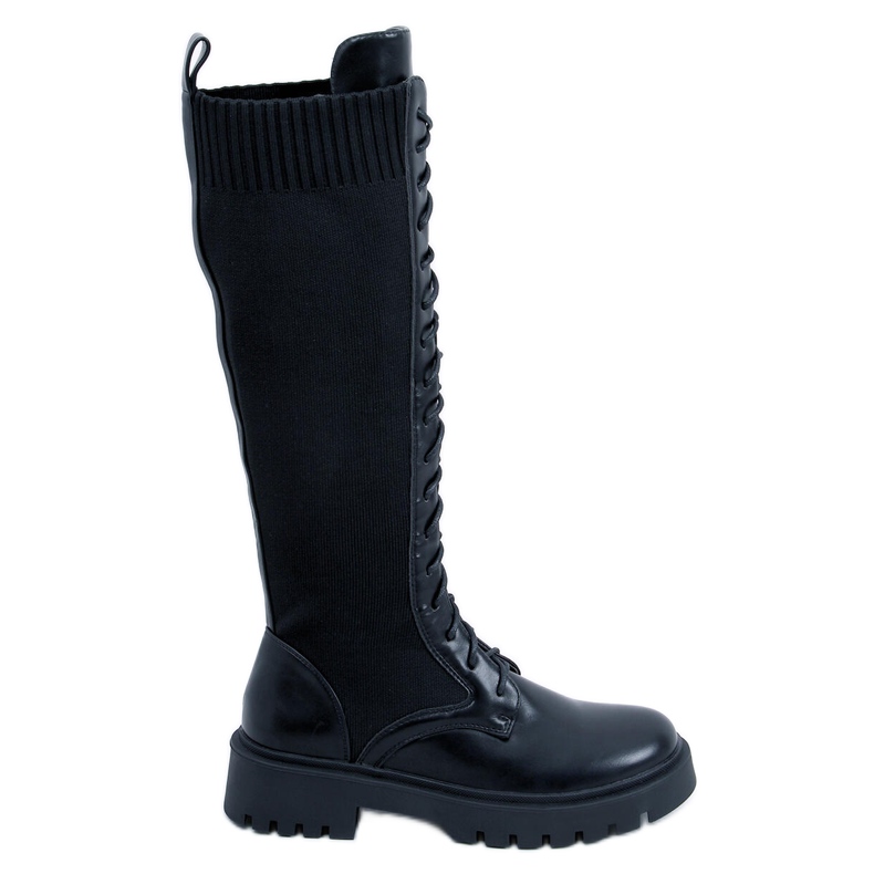 PA1 Botins com parte superior elástica da Barton Black preto