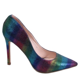 PA1 Sapatos iridescentes de mulher Halsey Colorful roxo azul rosa multicolorido verde