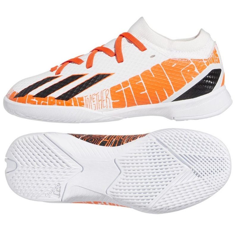 Chuteira Adidas X Speedportal.3 Messi In Jr GW8393 branco