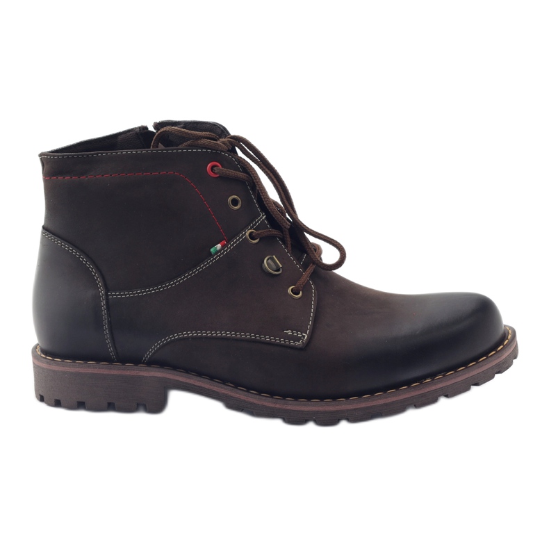 Botas de inverno masculinas Tur 234/15 marrom castanho