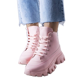 BM Botas de caminhada de mulher Nurbi bege rosa