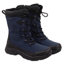 Botas de neve isoladas à prova de água de mulher azul marinho DK