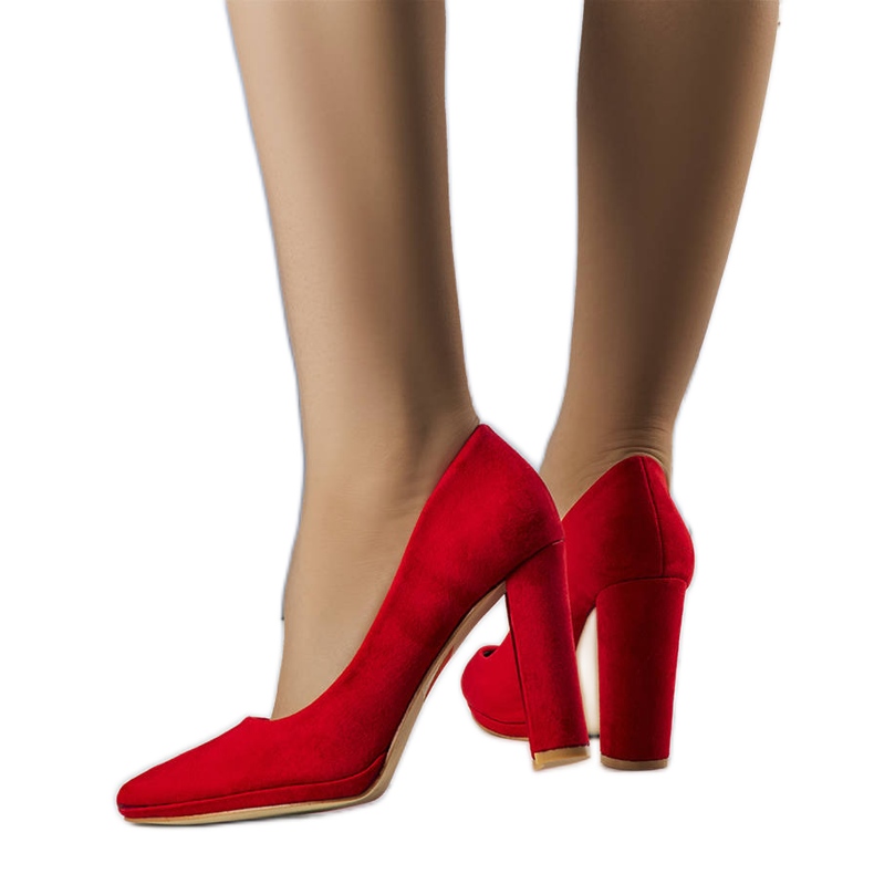 BM Sapatos de salto alto vermelhos da Emma