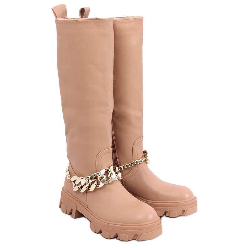 BM Botas de camelo julho com corrente castanho BM Botas de camelo julho com corrente castanho