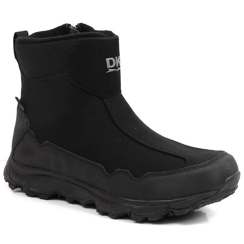 Botas de neve impermeáveis ​​para jovens isoladas trekking preto DK 2462