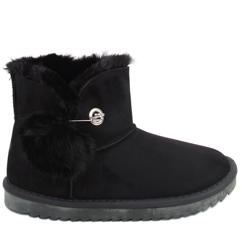 Botas de neve femininas Emusy Black preto