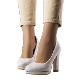 BM Sapatos de salto cinza da Fardi