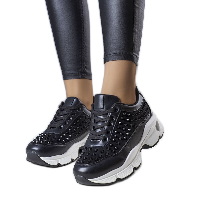 BM Sapatilhas pretas de mulher Suzeta preto