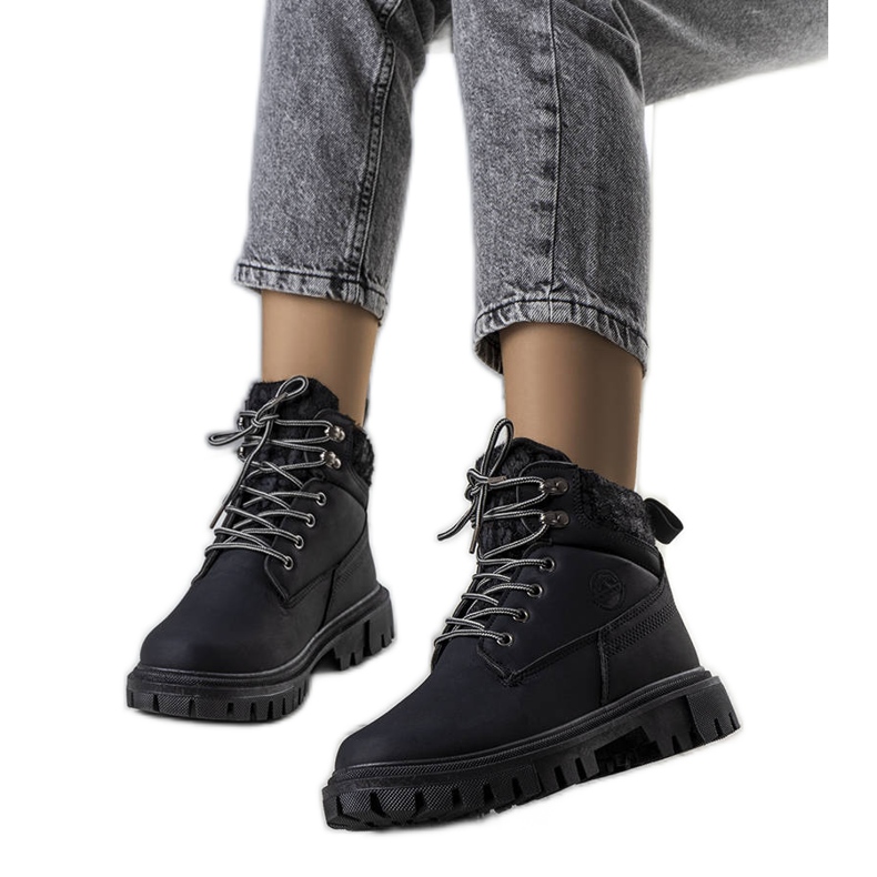 Botas de caminhada de mulher Didians pretas preto Botas de caminhada de mulher Didians pretas preto