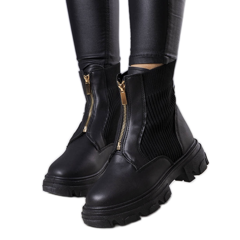 PA1 Botas pretas Cazade preto