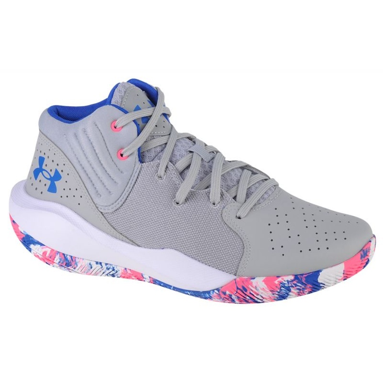 Tênis de basquete Under Armour Jet 21 M 3024260-109 cinza tons de cinza